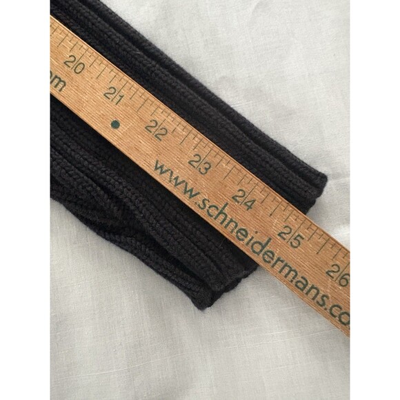Vintage Illig Sweater Womens Large Black Turtle Neck Wide Cable Knit Thick - Picture 15 of 16